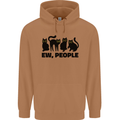 Ew People Cats Funny Mens 80% Cotton Hoodie Caramel Latte