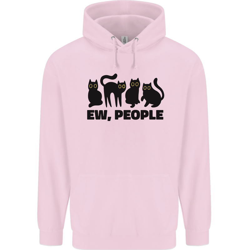 Ew People Cats Funny Mens 80% Cotton Hoodie Light Pink