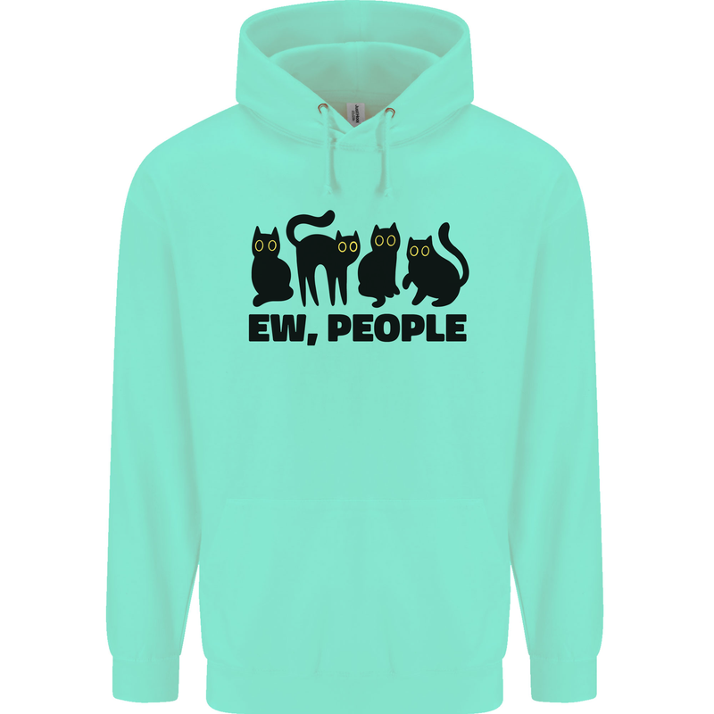 Ew People Cats Funny Mens 80% Cotton Hoodie Peppermint