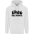 Ew People Cats Funny Mens 80% Cotton Hoodie White