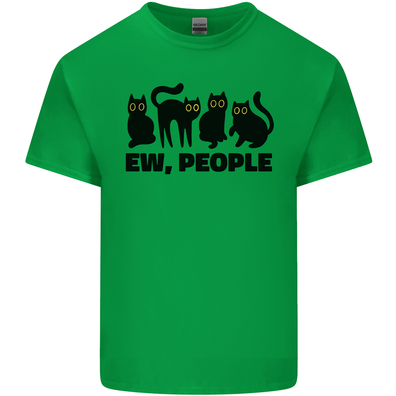 Ew People Cats Funny Mens Cotton T-Shirt Tee Top Irish Green