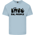 Ew People Cats Funny Mens Cotton T-Shirt Tee Top Light Blue