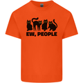 Ew People Cats Funny Mens Cotton T-Shirt Tee Top Orange