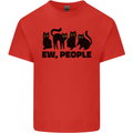 Ew People Cats Funny Mens Cotton T-Shirt Tee Top Red