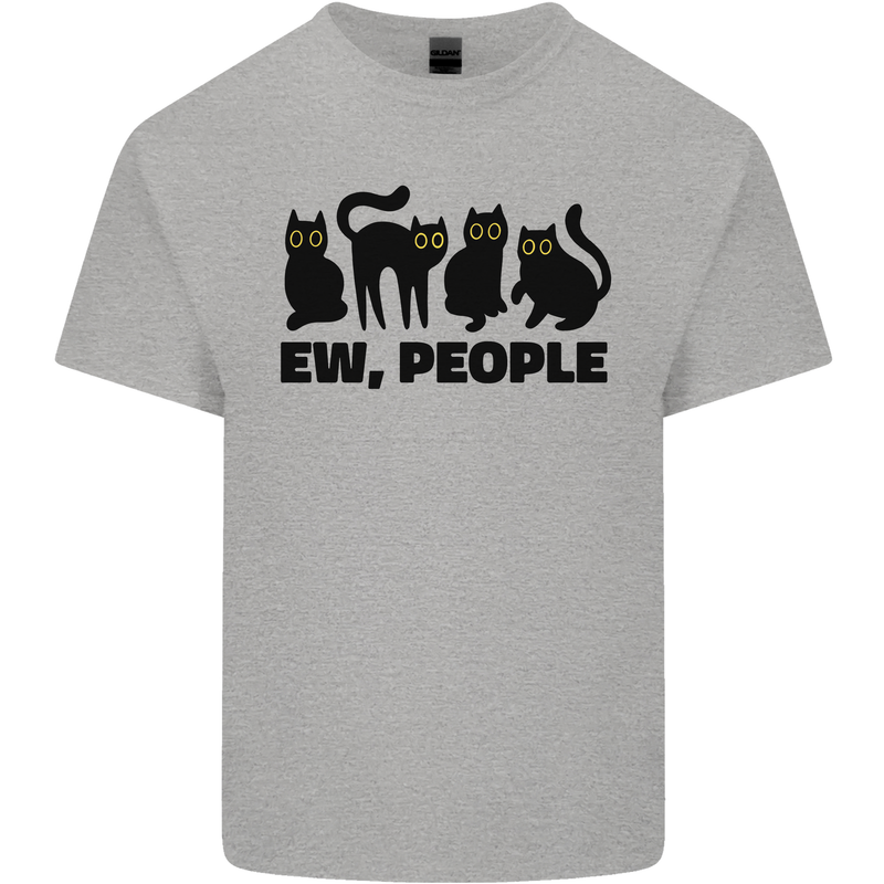 Ew People Cats Funny Mens Cotton T-Shirt Tee Top Sports Grey