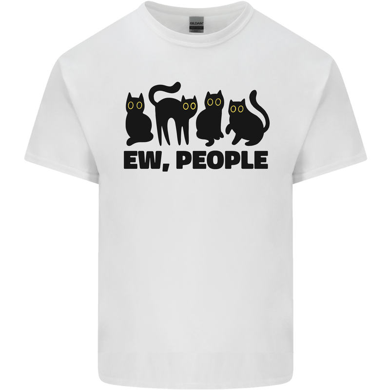 Ew People Cats Funny Mens Cotton T-Shirt Tee Top White