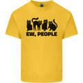 Ew People Cats Funny Mens Cotton T-Shirt Tee Top Yellow