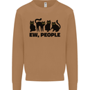 Ew People Cats Funny Mens Sweatshirt Jumper Caramel Latte