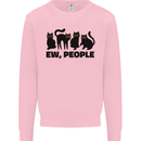 Ew People Cats Funny Mens Sweatshirt Jumper Light Pink