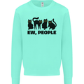 Ew People Cats Funny Mens Sweatshirt Jumper Peppermint