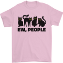 Ew People Cats Funny Mens T-Shirt 100% Cotton Light Pink