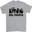 Ew People Cats Funny Mens T-Shirt 100% Cotton Sports Grey