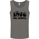 Ew People Cats Funny Mens Vest Tank Top Charcoal