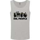 Ew People Cats Funny Mens Vest Tank Top Sports Grey