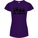 Ew People Cats Funny Womens Petite Cut T-Shirt Purple