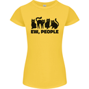 Ew People Cats Funny Womens Petite Cut T-Shirt Yellow