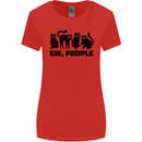 Ew People Cats Funny Womens Wider Cut T-Shirt Red