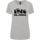 Ew People Cats Funny Womens Wider Cut T-Shirt Sports Grey