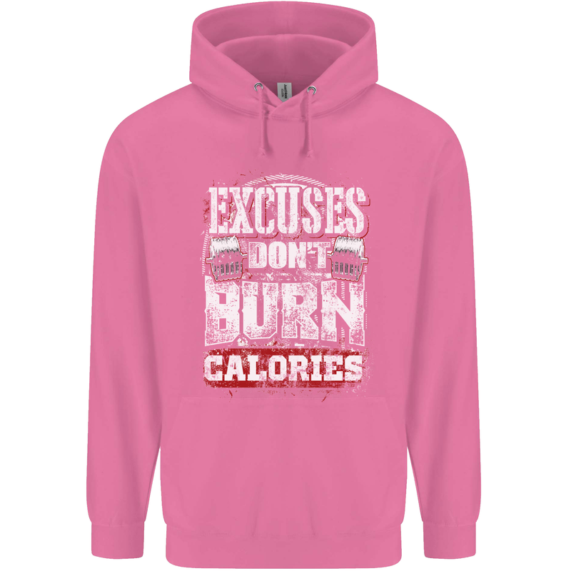 Excuses Calories Gym Training Top Funny Mens 80% Cotton Hoodie Azelea