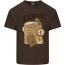 Explore Travel Orienteering Mountaineering Kids T-Shirt Childrens Chocolate