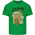Explore Travel Orienteering Mountaineering Kids T-Shirt Childrens Irish Green
