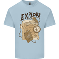 Explore Travel Orienteering Mountaineering Kids T-Shirt Childrens Light Blue