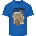 Explore Travel Orienteering Mountaineering Kids T-Shirt Childrens Royal Blue