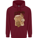 Explore Travel Orienteering Mountaineering Mens 80% Cotton Hoodie Maroon