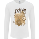 Explore Travel Orienteering Mountaineering Mens Long Sleeve T-Shirt White