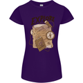 Explore Travel Orienteering Mountaineering Womens Petite Cut T-Shirt Purple