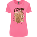 Explore Travel Orienteering Mountaineering Womens Wider Cut T-Shirt Azalea