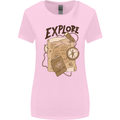 Explore Travel Orienteering Mountaineering Womens Wider Cut T-Shirt Light Pink