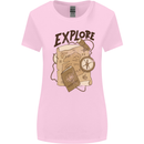 Explore Travel Orienteering Mountaineering Womens Wider Cut T-Shirt Light Pink