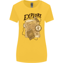 Explore Travel Orienteering Mountaineering Womens Wider Cut T-Shirt Yellow
