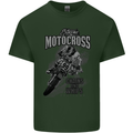 Extreme Motocross Dirt Bike MotoX Motosport Mens Cotton T-Shirt Tee Top Forest Green