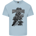 Extreme Motocross Dirt Bike MotoX Motosport Mens Cotton T-Shirt Tee Top Light Blue