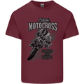 Extreme Motocross Dirt Bike MotoX Motosport Mens Cotton T-Shirt Tee Top Maroon
