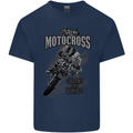 Extreme Motocross Dirt Bike MotoX Motosport Mens Cotton T-Shirt Tee Top Navy Blue