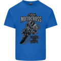 Extreme Motocross Dirt Bike MotoX Motosport Mens Cotton T-Shirt Tee Top Royal Blue