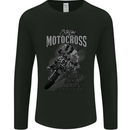 Extreme Motocross Dirt Bike MotoX Motosport Mens Long Sleeve T-Shirt Black