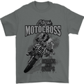 Extreme Motocross Dirt Bike MotoX Motosport Mens T-Shirt Cotton Gildan Charcoal