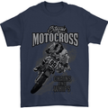 Extreme Motocross Dirt Bike MotoX Motosport Mens T-Shirt Cotton Gildan Navy Blue