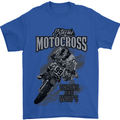 Extreme Motocross Dirt Bike MotoX Motosport Mens T-Shirt Cotton Gildan Royal Blue
