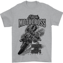 Extreme Motocross Dirt Bike MotoX Motosport Mens T-Shirt Cotton Gildan Sports Grey