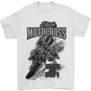 Extreme Motocross Dirt Bike MotoX Motosport Mens T-Shirt Cotton Gildan White