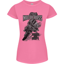 Extreme Motocross Dirt Bike MotoX Motosport Womens Petite Cut T-Shirt Azalea