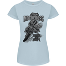 Extreme Motocross Dirt Bike MotoX Motosport Womens Petite Cut T-Shirt Light Blue