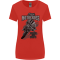 Extreme Motocross Dirt Bike MotoX Motosport Womens Wider Cut T-Shirt Red