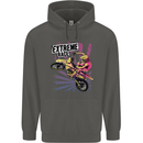 Extreme Race Motocross Dirt Bike Motorbike Childrens Kids Hoodie Storm Grey
