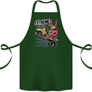 Extreme Race Motocross Dirt Bike Motorbike Cotton Apron 100% Organic Forest Green